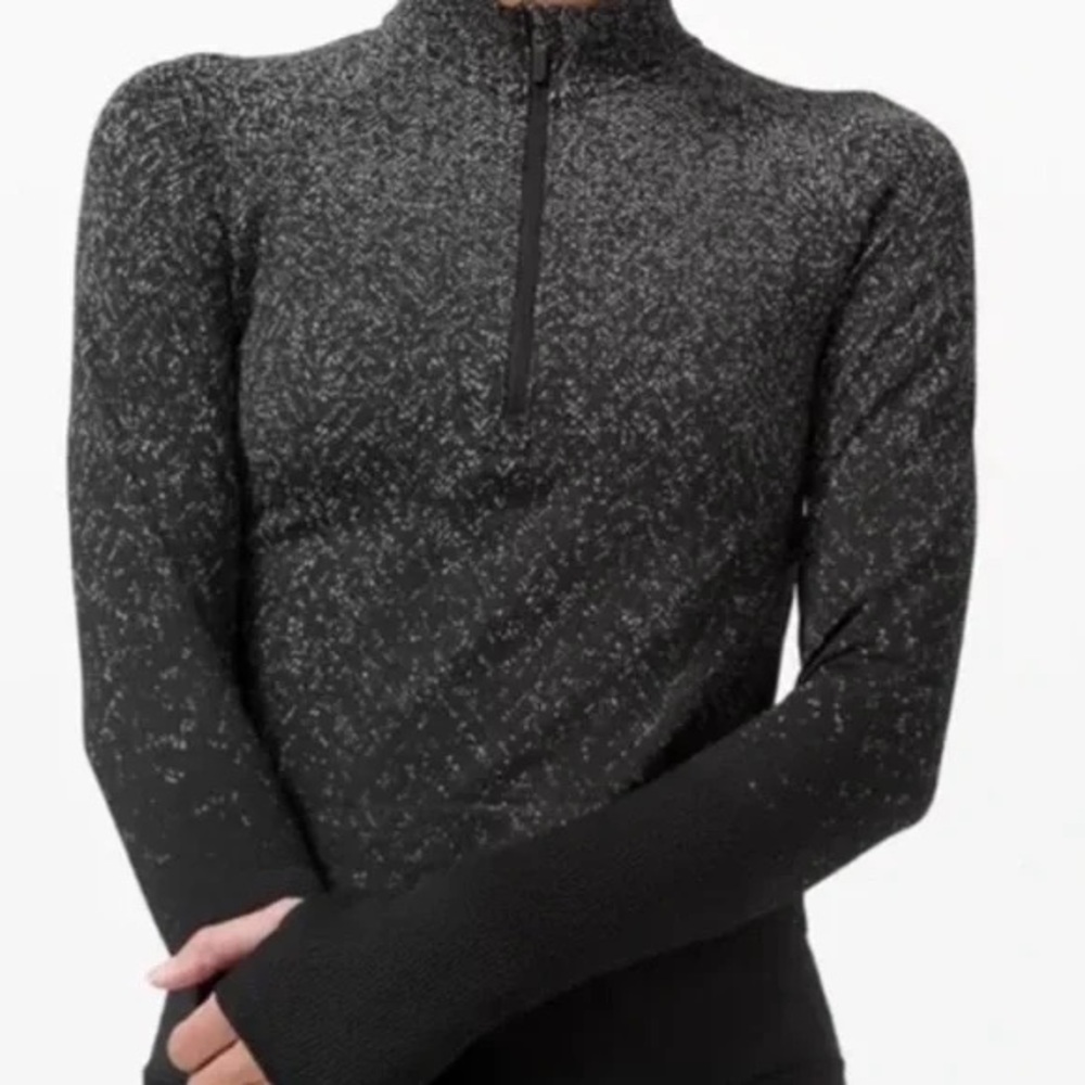 Lululemon rest less quarter zip  shirt long sleeve 8 - Picture 5 of 5